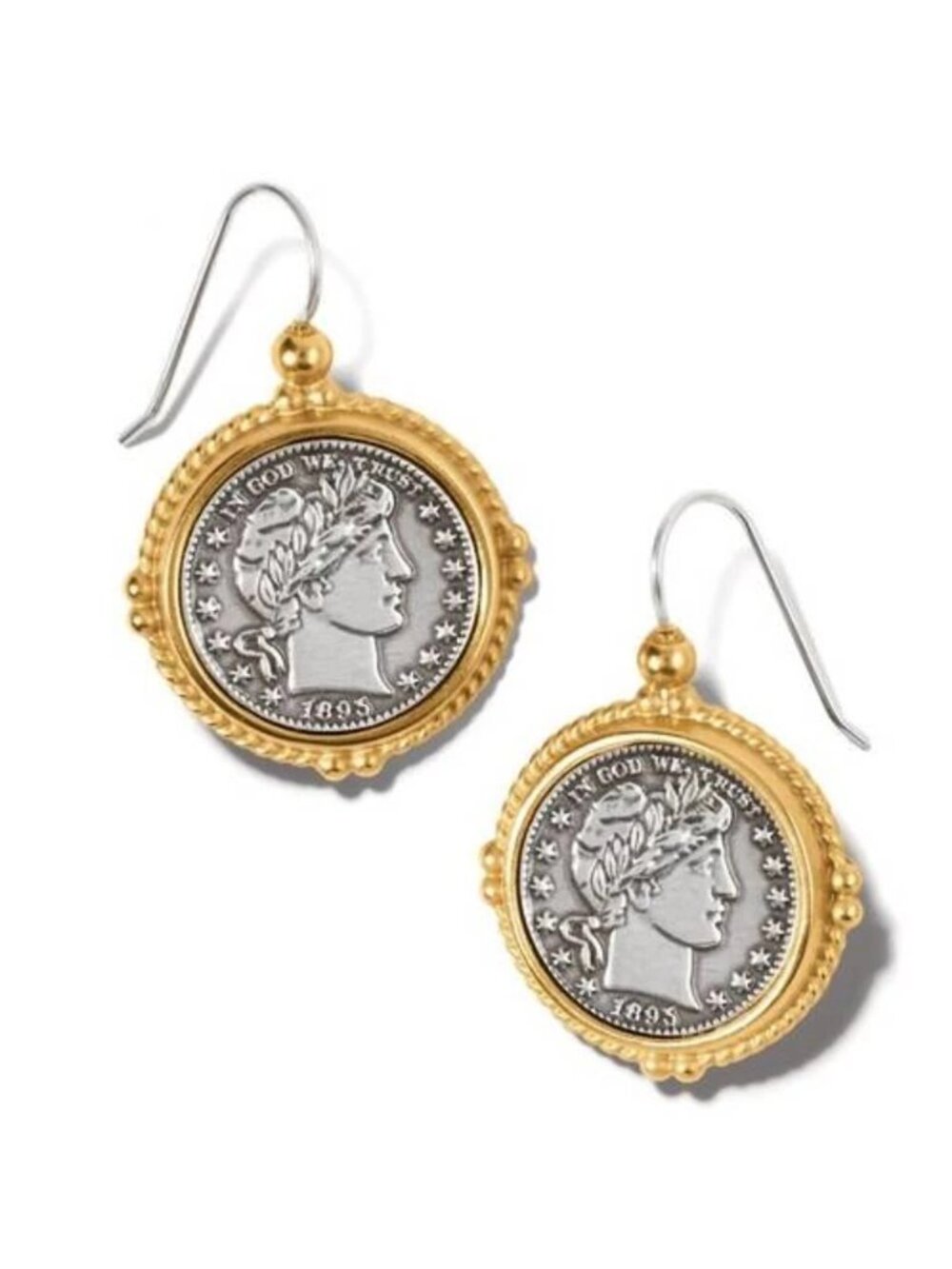 Brighton Sol E Luna Lady Liberty French Wire Earrings Style JA9320 NWoutlet tag